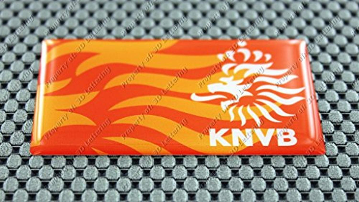 Netherlands Holland Knvb Football Soccer Flag Car & Truck Raised Clear Lens  Sticker Decal 3. – 3D Lettering Boats Lettering